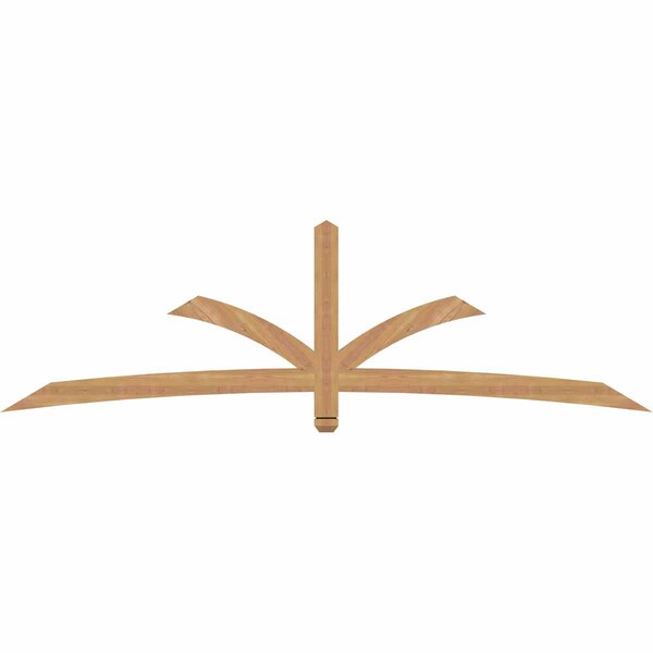 Ekena Millwork Davenport Timber Gable Bracket, Western Red Cedar, 96"W x 28"H x 1 1/2"D x 3 1/2"F, 7/12 Pitch GBW096X28X0204DAV00SWR - main